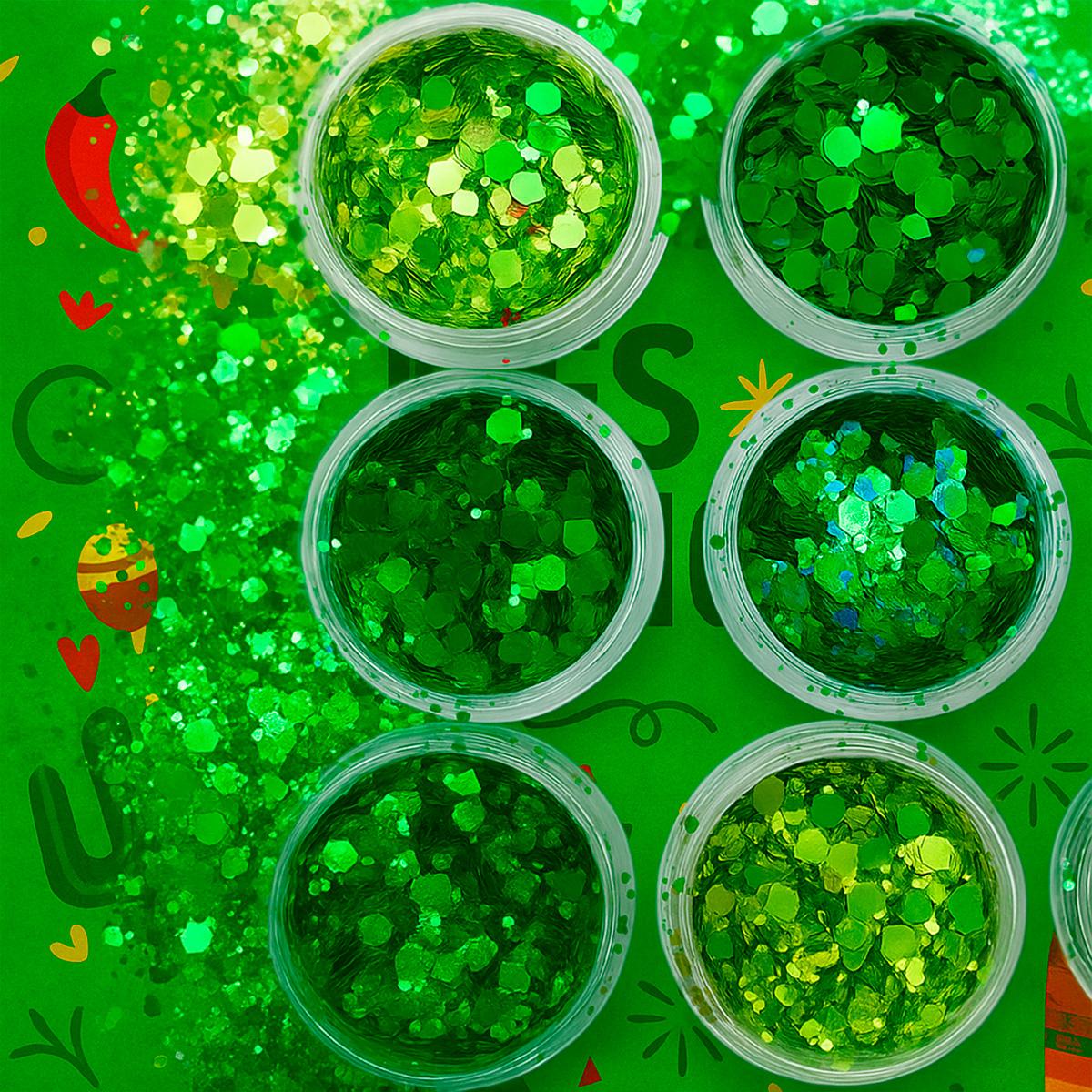 Miss Cherry ¡Brilla México! verde blanco y rojo, brillo holografico decoraciones para uñas Mes Patrio Uñas mexicanas celebracion