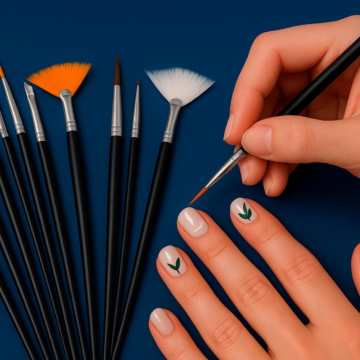 Miss Cherry Juego de pinceles 15 piezas profesionales para el arte en u{as manicuristas ART NAIL