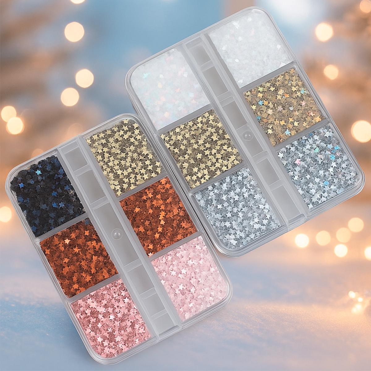 Miss Cherry 2 estuches de Estrellas Para Decoracion colroes enviados al azar Uñas Accesorios