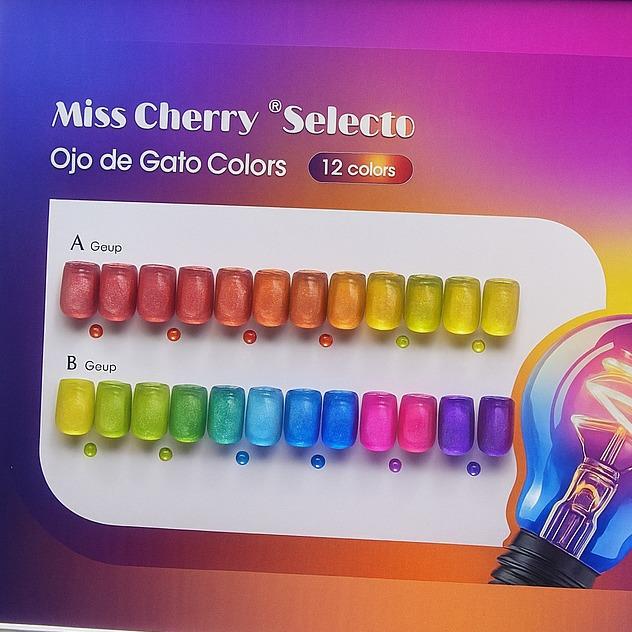 Miss Cherry Gama Ojo de gato COLORS UV LED profesional uñas