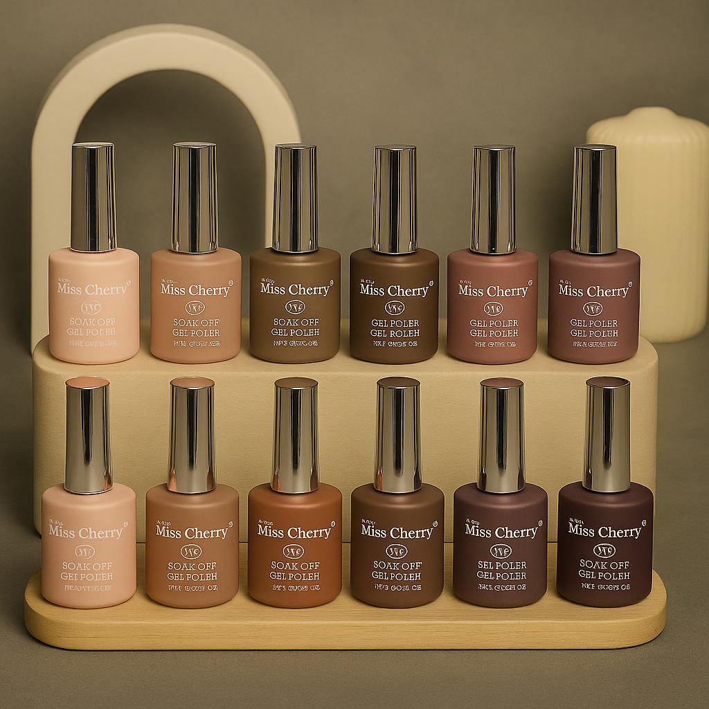 Miss Cherry Gel semipermanente GAMA L1 para uñas UV/LED 12 pcs