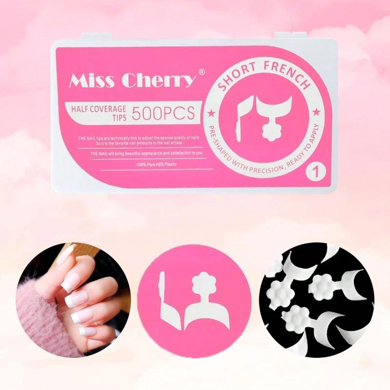 Miss Cherry Tips para el arte de las uñas acrilicas naturales 500 pcs