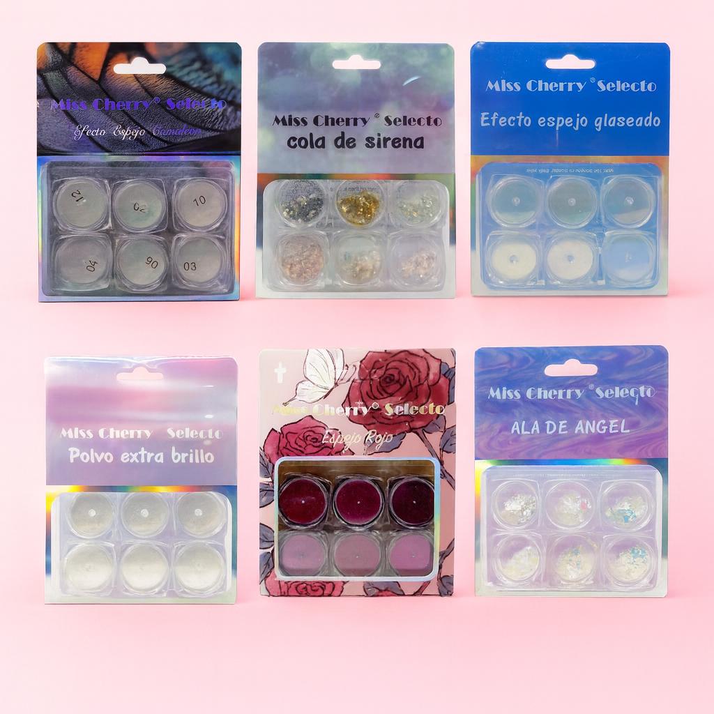 Miss Cherry Paleta Efectos para Uñas Colores Variados 5mg 6 colores