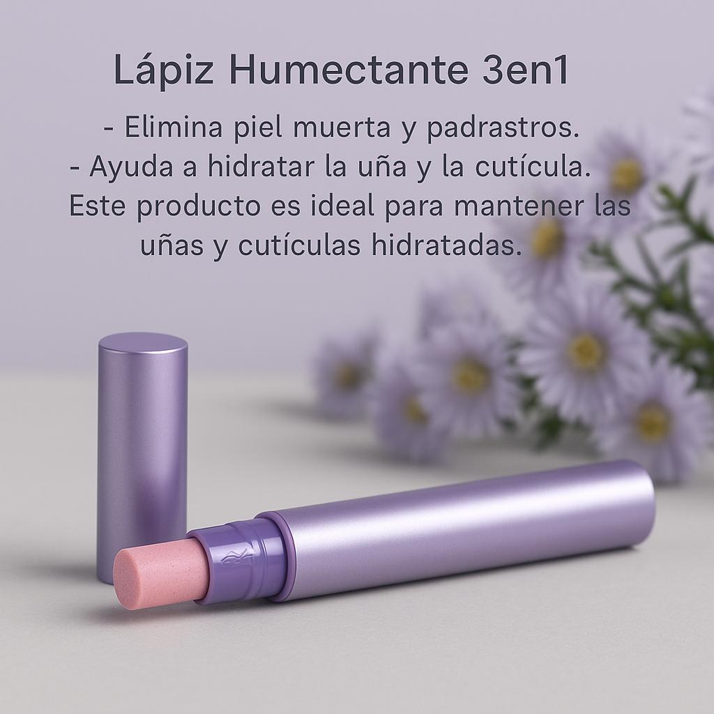 Miss Cherry Lapiz Humectante 3en1 Tratamiento para manos uñas y cuticula elimina piel muerta y padrastos,
