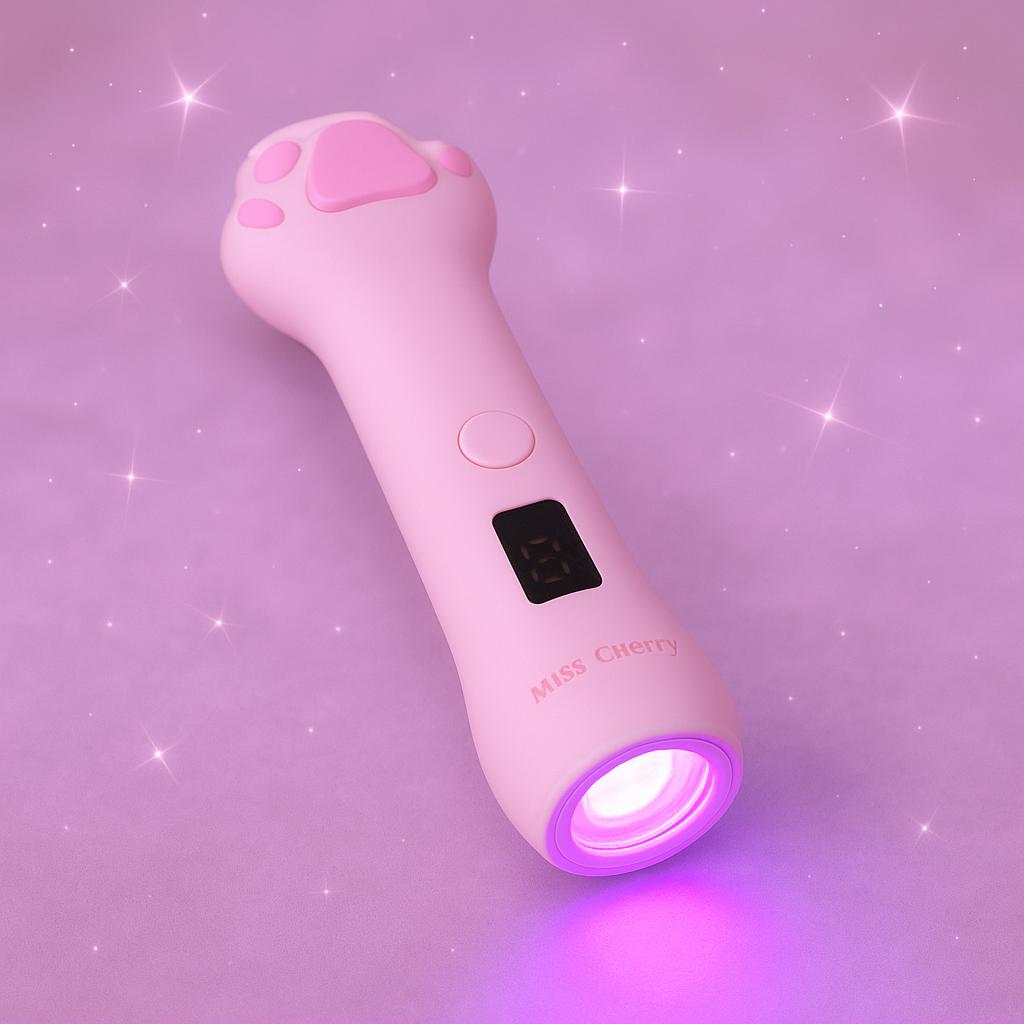 Miss Cherry Lampara Gatita 9W UV LED profesional uñas forma de garrita lampara recargable para uñas