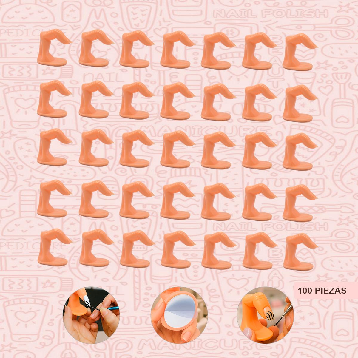 Miss Cherry 100 piezas Dedos con Uñas de Practica Para Diseños Uñas Muestrio Manicura
