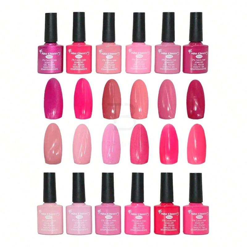 MISS CHERRY Gel esmalte semipermanente para uñas Uv Led GAMA B 12 pcs