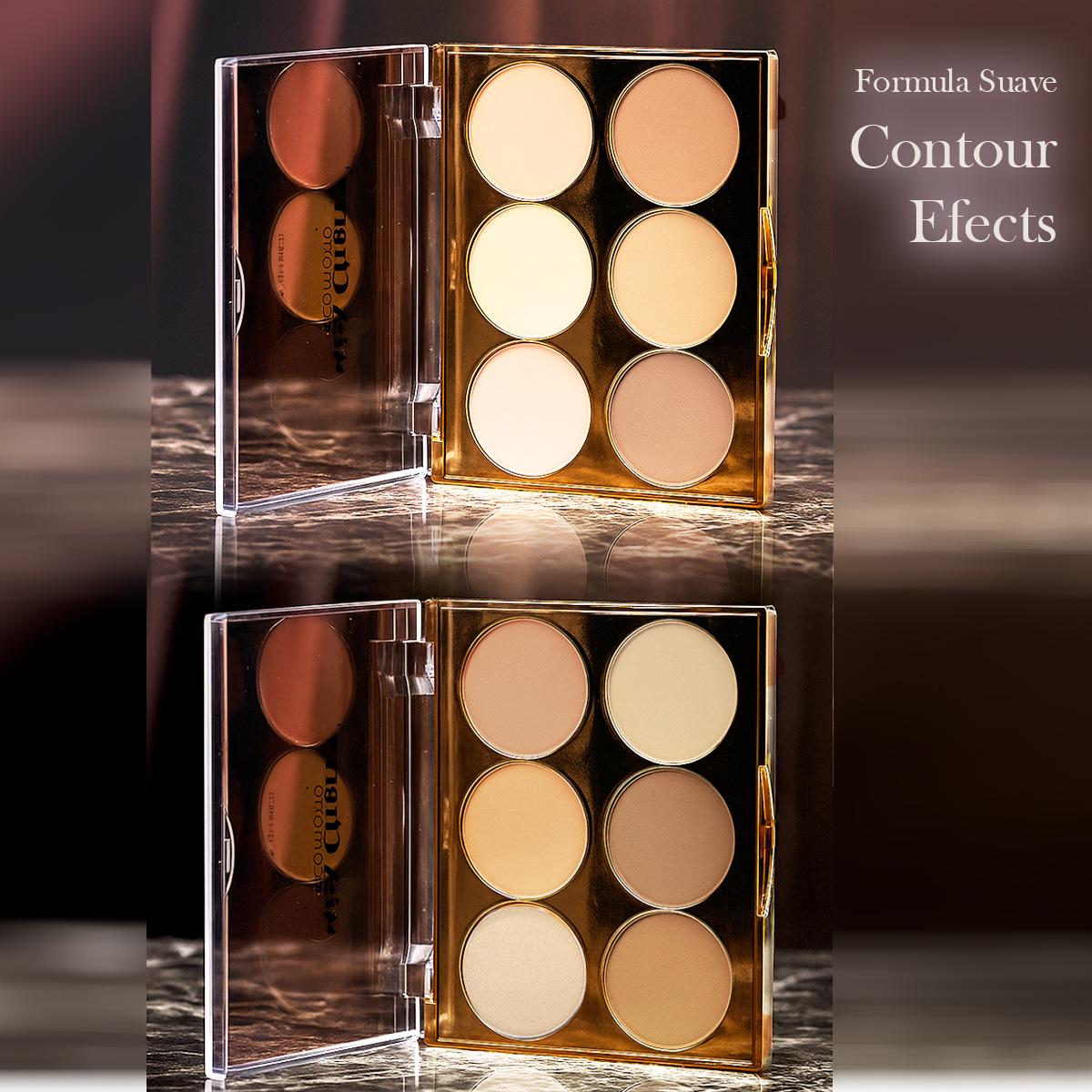 Miss Cherry Makeup Contour Palette Contorno Textura Ligera maquillaje Paleta de contornos 15g makeup