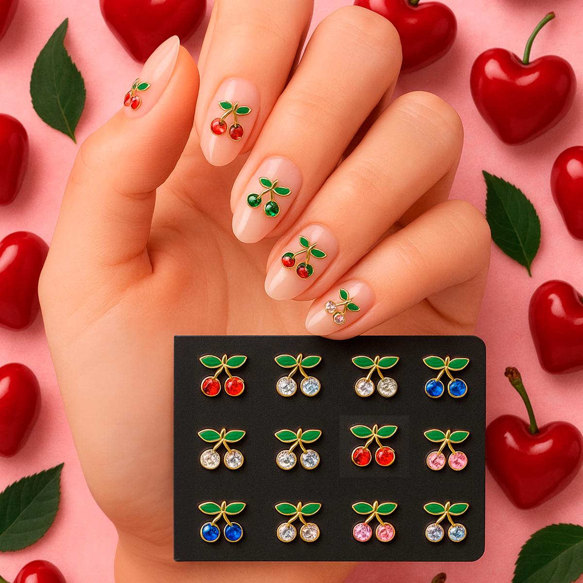 Miss Cherry Dijes Decoracion De Cerezas Para Uñas Nail Art
