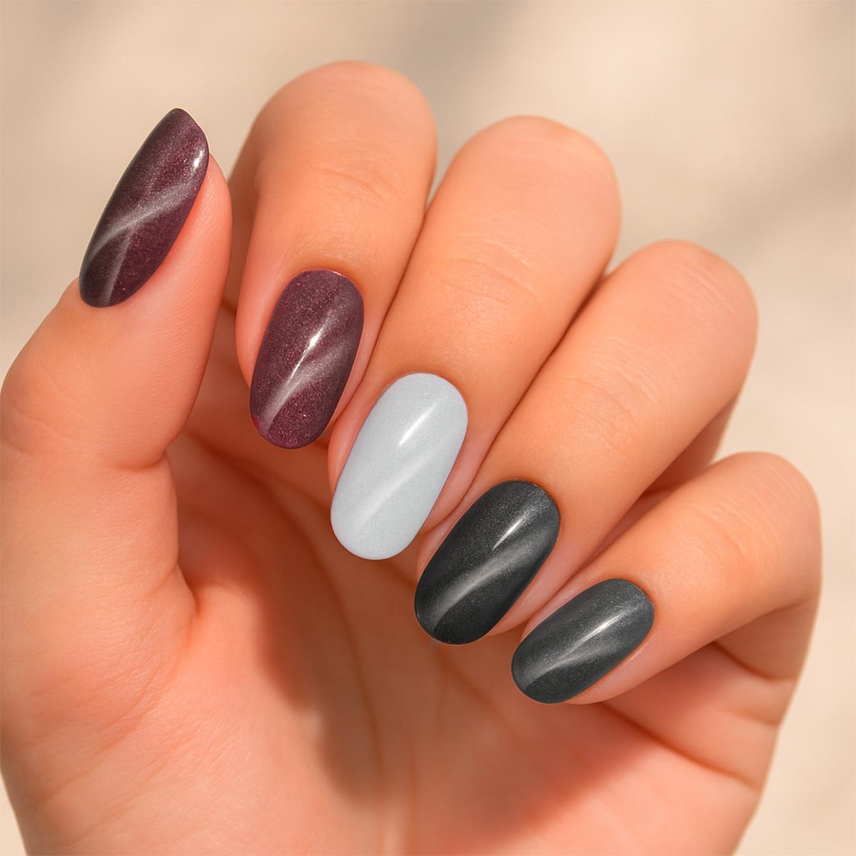 Miss Cherry KIT EXPRESS Efecto ojo de gato con lampara y Regalo sorpresa incluido Uñas Gel Esmalte arte en uñas