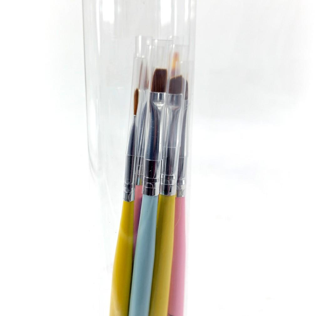 Miss Cherry Set Pinceles 12 piezas Para Uñas Herramientas Profesionales Decorado Gel Acrílico Nails 12 Piezas