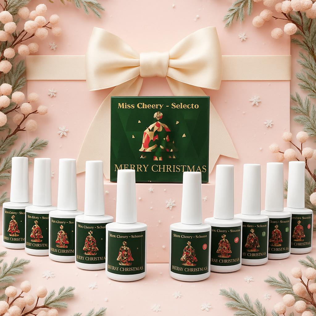 Miss Cherry Merry Christmas Gama profesiona de Navidad para manicura uñas UV LED