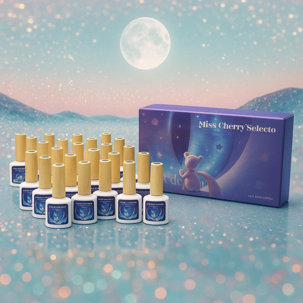 Miss Cherry Gama 30 piezas Ojo de gato manicura UV LED uñas gel semipermannete efecto