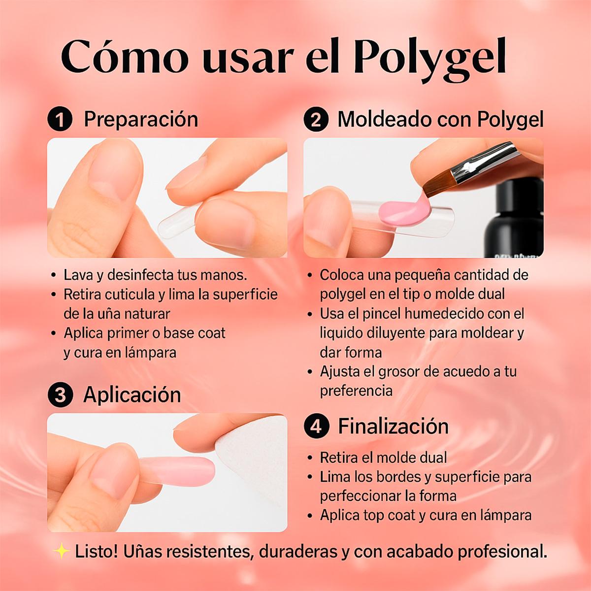 Miss Cherry Kit de Polygel para uñas extension de uñas