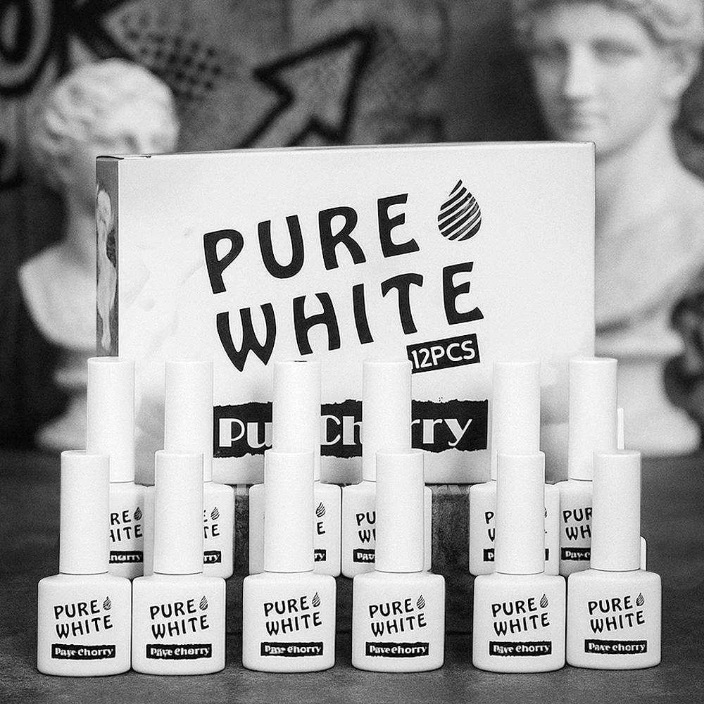 Miss Cherry Pure White Esmalte Gel Semipermanente UV LED profesional 10 ml