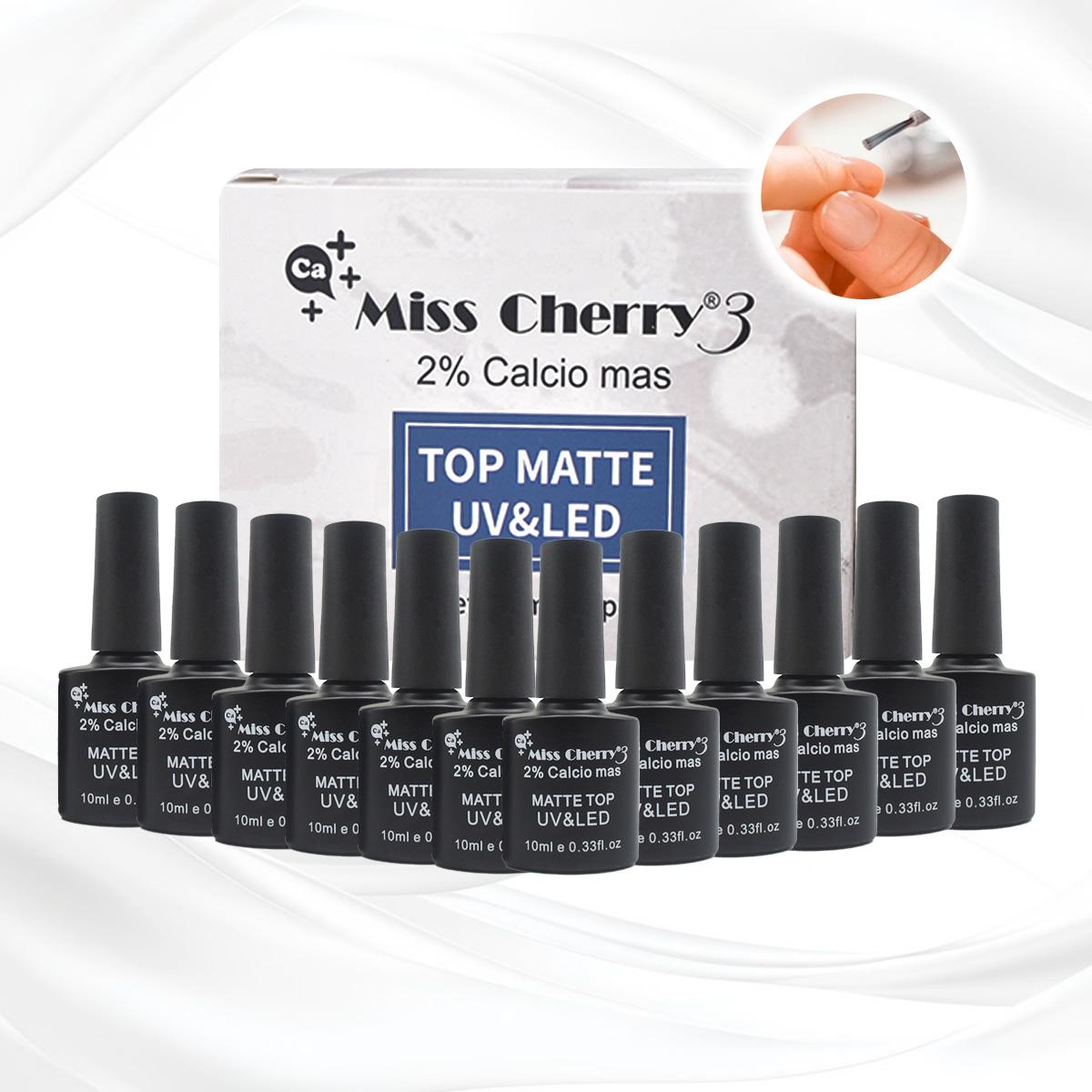 Miss Cherry Top Matte UV&LED 10ml 12 Piezas