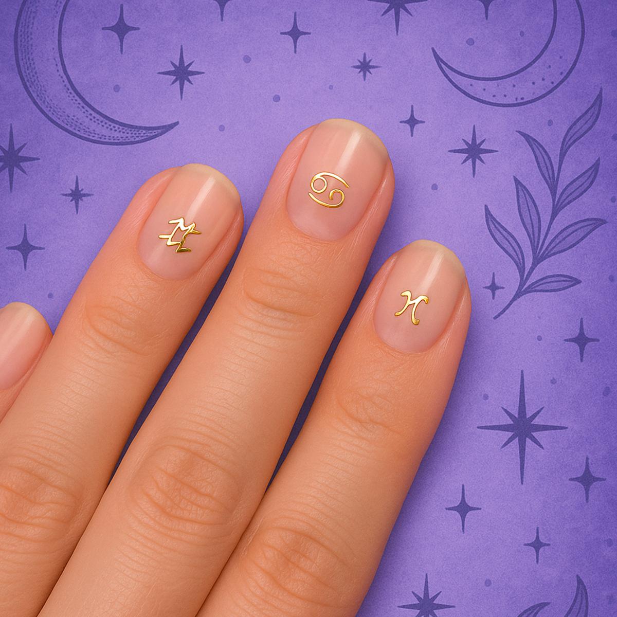 Miss Cherry Decoraciones Signos del zodíaco Para Uñas Dijes Figuras Nail - 2 Estuches