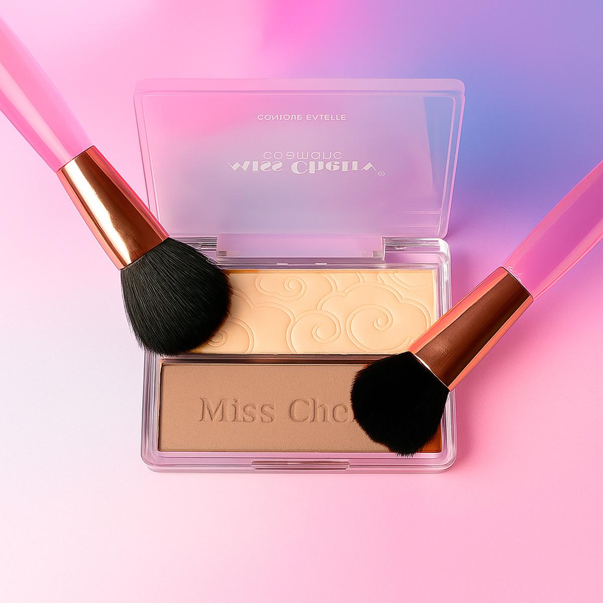 Miss Cherry Makeup Contorno compacto Polvo e Iluminador/Contorno Duo ideal para esculpir el rostro