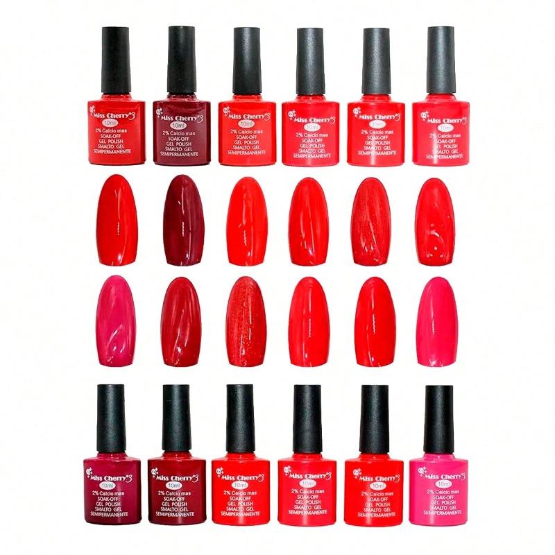 MISS CHERRY Gel esmalte semipermanente para uñas Uv Led GAMA A 12 pcs
