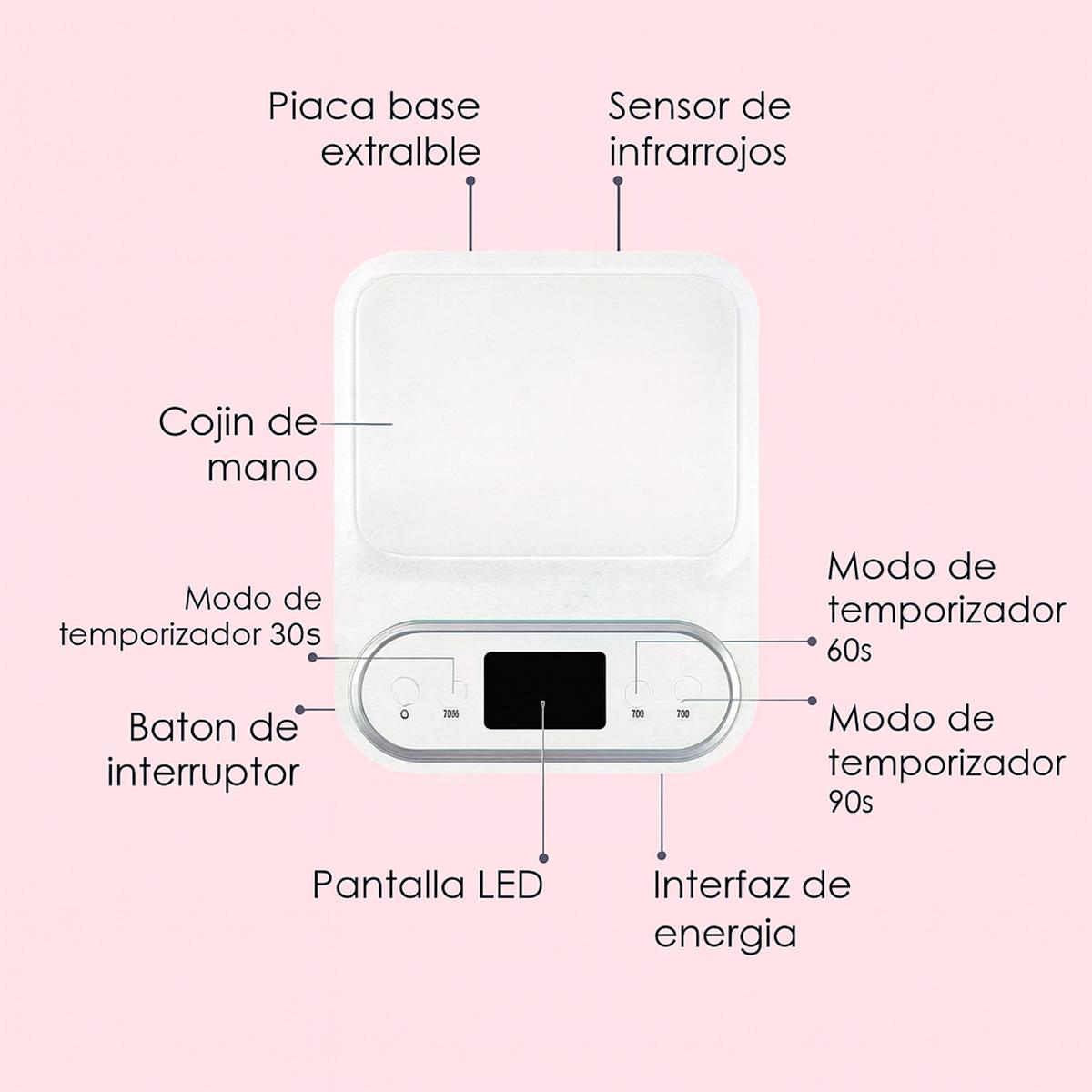 Miss Cherry Lampara Profesional Luz roja UV/LED para uñas L-17