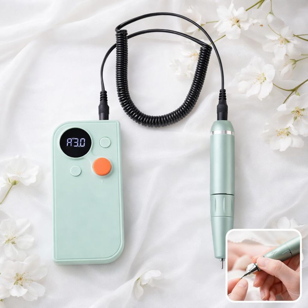 Miss Cherry Drill Pila Recargable para Uñas Pulidor Portátil Profesional con Velocidad Ajustable