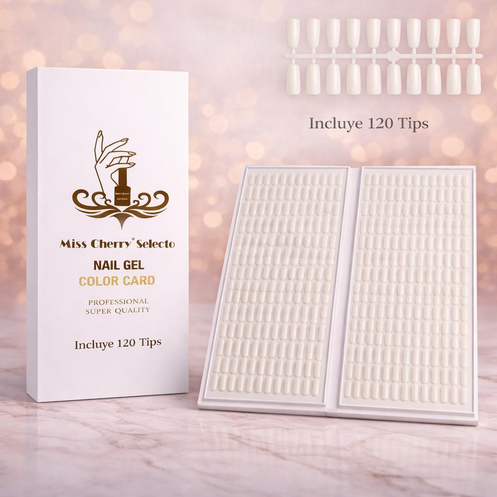 Miss Cherry Libro de exhibición de colores de uñas Tablero de Exhibición para Esmalte en Gel