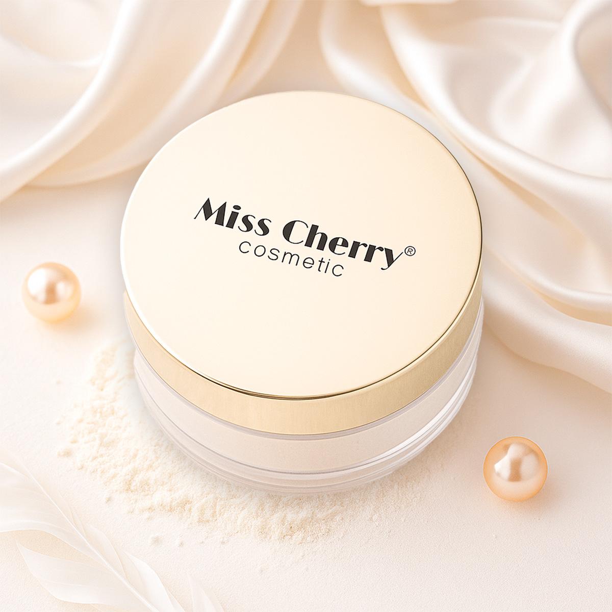 Miss Cherry Makeup Polvo Traslucido Fijador de Maquillaje con Acabado Natural y Control de Brillo 12g