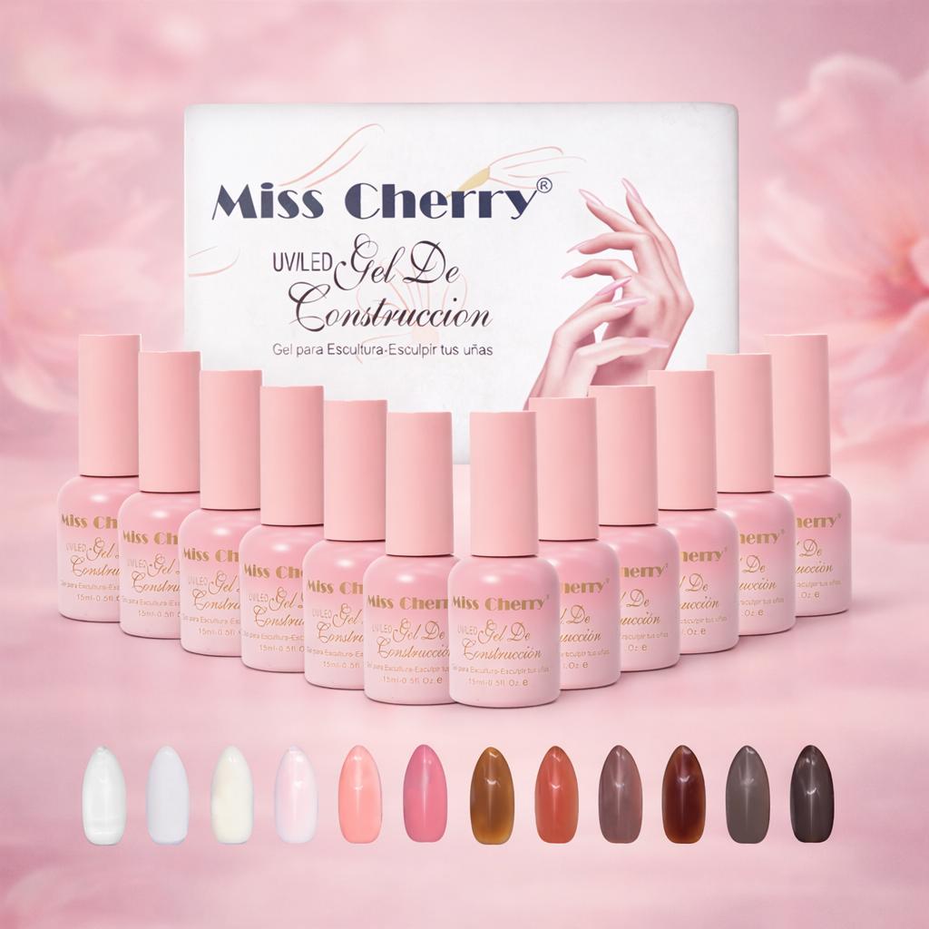 Miss Cherry Gel de Construccion UV/LED profesional para manicura arte en uñas