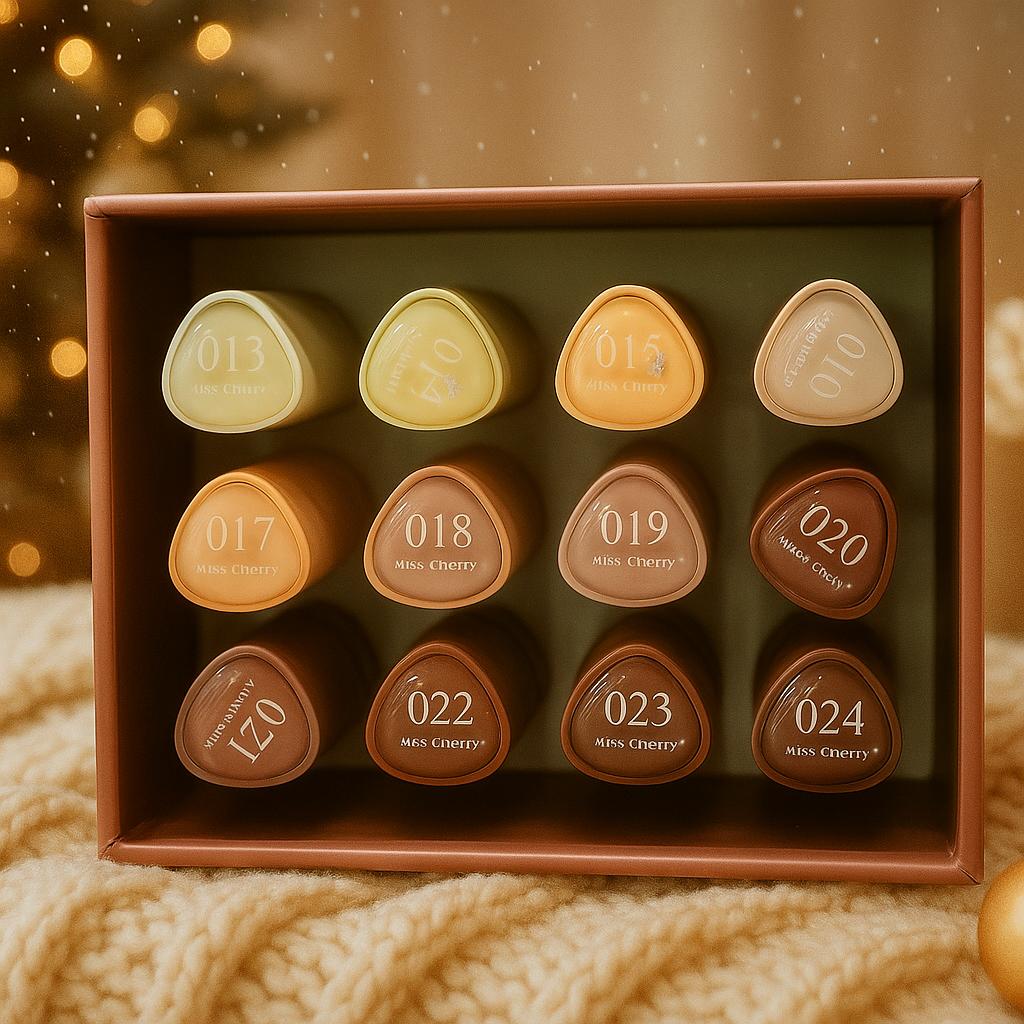 Miss Cherry Cafe Navideño Gama profesional especial de navidad para manicura UV LED uñas