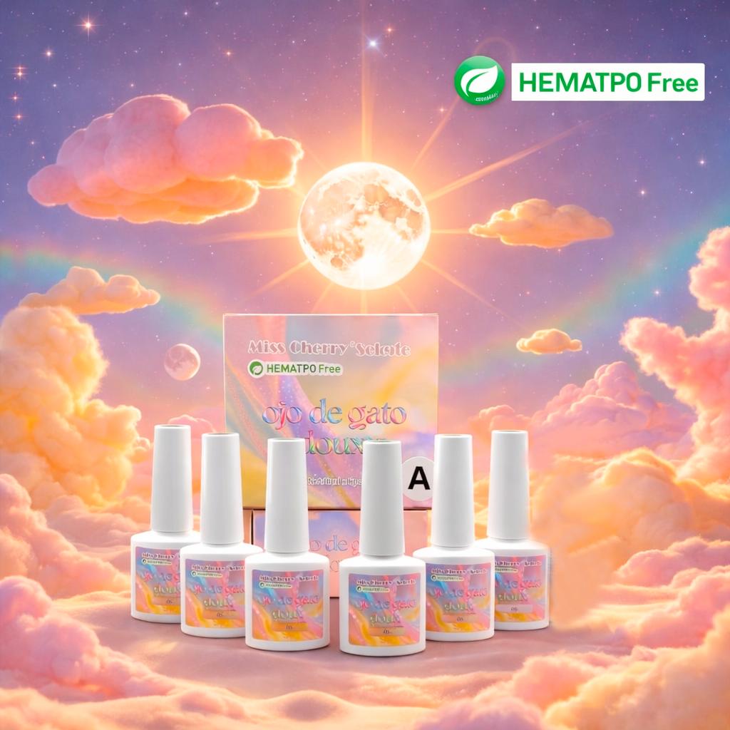 HEMA TPO Free Miss Cherry Gama Ojo de gato Doux TPO FREE 6pz profesional UV LED gel