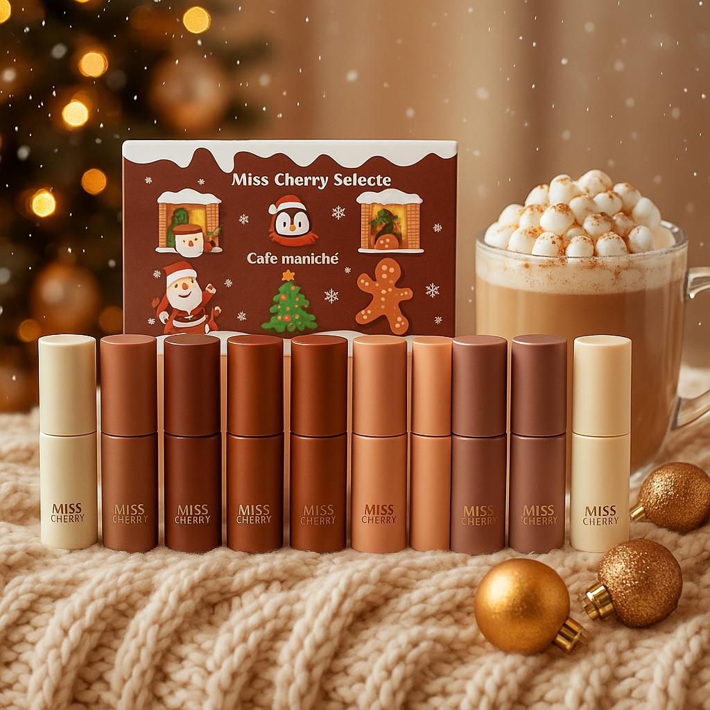 Miss Cherry Cafe Navideño Gama profesional especial de navidad para manicura UV LED uñas