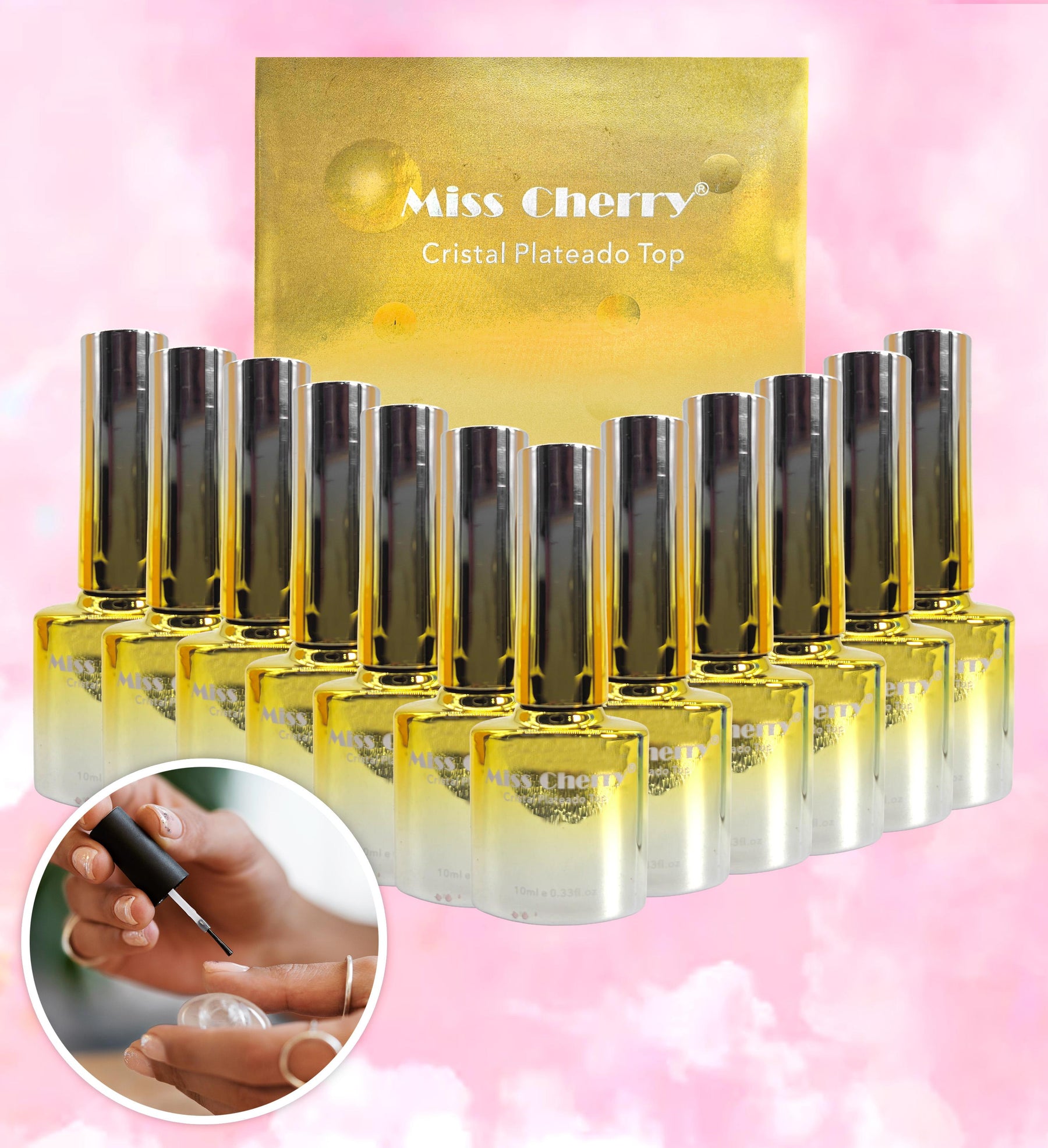 Miss Cherry Top Esmalte de Efectos para Uñas Nails 10 ml 12 pcs