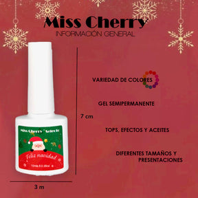 Miss Cherry Gama Feliz Navidad gel de uñas semipermanente UV/LED profesional manicura