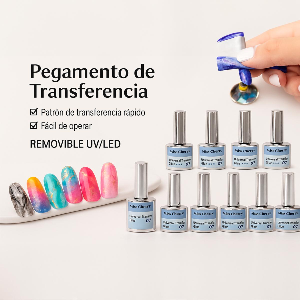 Miss Cherry Transfer Pegamento para Foil profesional Nail uñas manicura