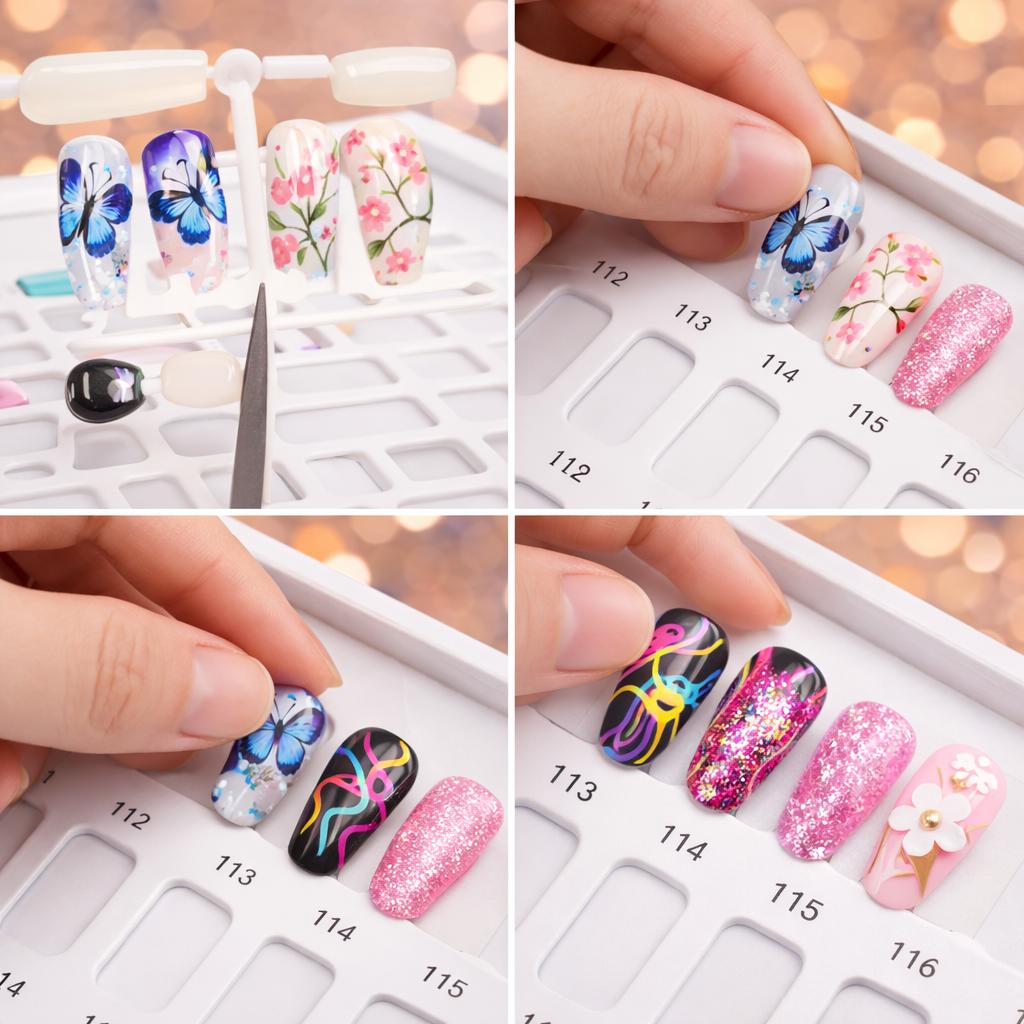 Miss Cherry Libro de exhibición de colores de uñas Tablero de Exhibición para Esmalte en Gel