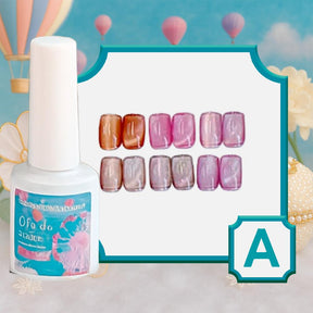 Miss Cherry Gel Esmalte Semipermanente para Uñas Ojo de Gato Sky 6 pzs 10 ml