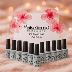 Miss Cherry Gel semipermanente TOP Coat y TOP Cristal Gel Polish Esmalte 12 pcs 10 ml Uñas Nails Efectos