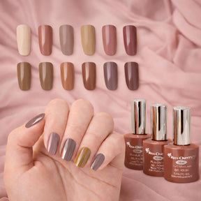 Miss Cherry Gama de 12 piezas Gel semipermanente Multicolor para uñas UV-Led