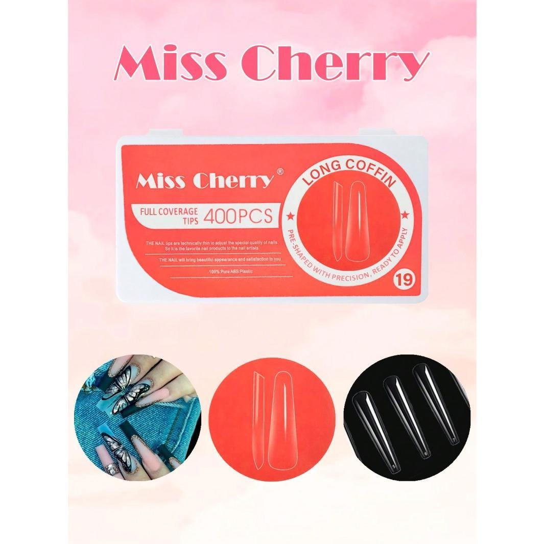 Miss Cherry Tips para el arte de las uñas acrilicas naturales 500 pcs