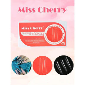 Miss Cherry Tips para el arte de las uñas acrilicas naturales 500 pcs