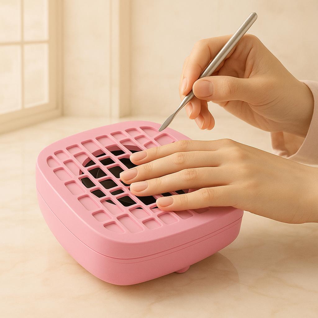 Miss Cherry Extractor de Polvo de Uñas colector con filtro reutilizable Potente Ventilador de Vacío de Uñas