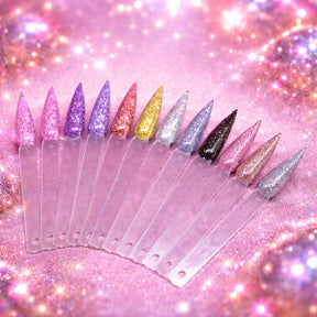 Miss Cherry Polygel manicura con glitter set 12 pz