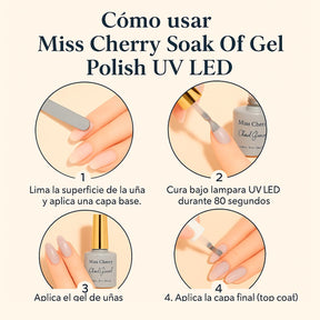 Miss Cherry Cloud Gravel Ser gel semipermanente UV/LED 12 p