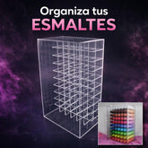 Miss Cherry Organizador de Gama Catedral expositor uñas Transparente y Gran Capacidad