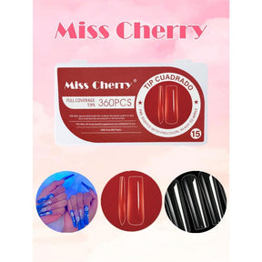Miss Cherry Tips para el arte de las uñas acrilicas naturales 500 pcs