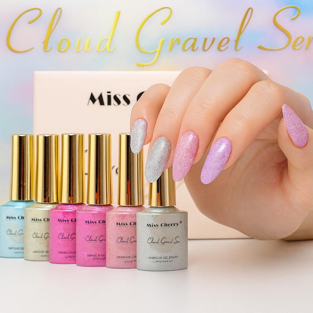 Miss Cherry Cloud Gravel Ser gel semipermanente UV/LED 12 p