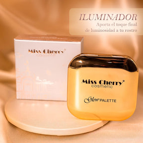 Miss Cherry Makeup Glow Palette Iluminador Ultra Profesional para rostro maquillaje  8g