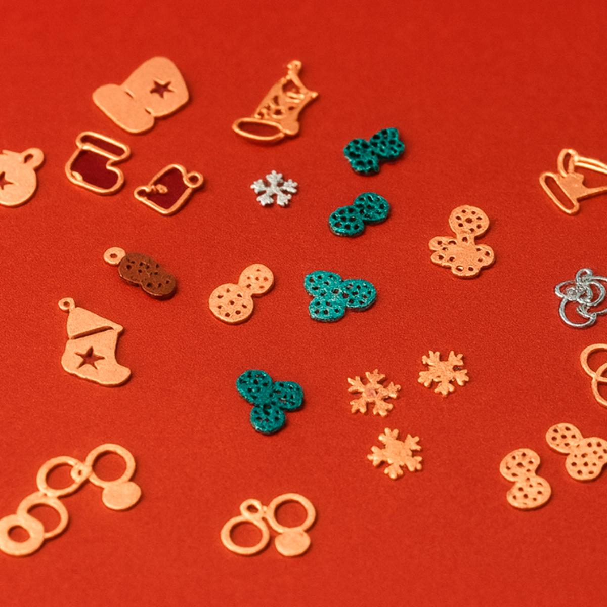 Miss Cherry Decoraciones Uñas Navidad Felices Fiestas Para Uñas  Dijes Figuras Nail - 2 Estuches