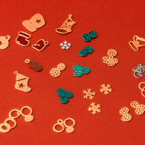 Miss Cherry Decoraciones Uñas Navidad Felices Fiestas Para Uñas  Dijes Figuras Nail - 2 Estuches