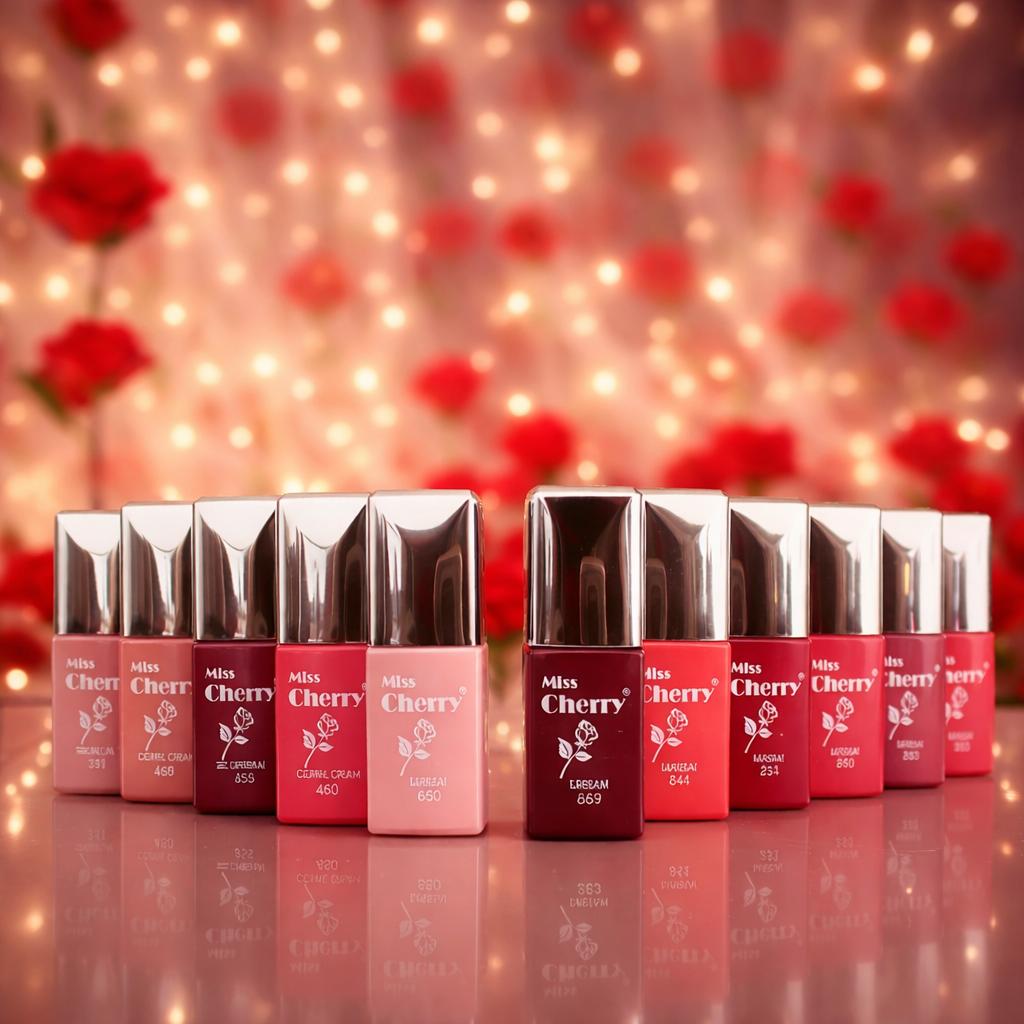 Miss Cherry Gel San Valentin Esmalte Semipermanente UV/Led para Uñas Polish 12 pzs 12 ml